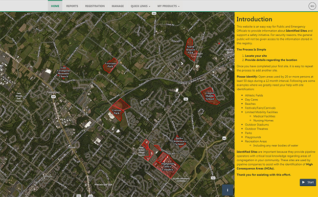 Identified Sites Registry